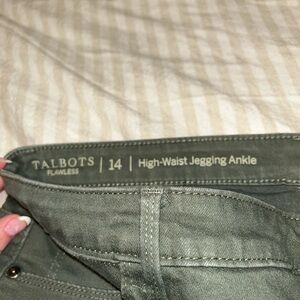Talbots Green High Waist Jeggings - Size 14